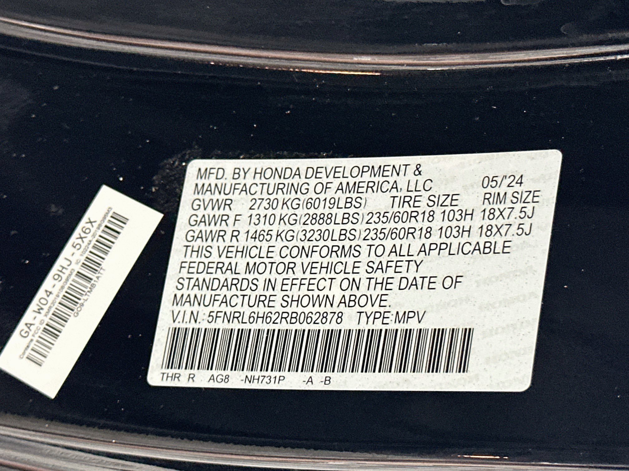 Used 2024 Honda Odyssey EX-L image 12