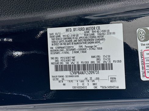 Used 2012 Ford Mustang Premium RWD image 12