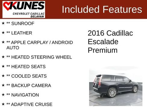 Used 2016 Cadillac Escalade Premium AWD/4WD image 3