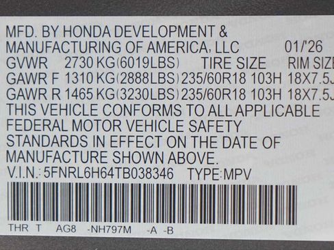 Used 2026 Honda Odyssey EX-L image 30