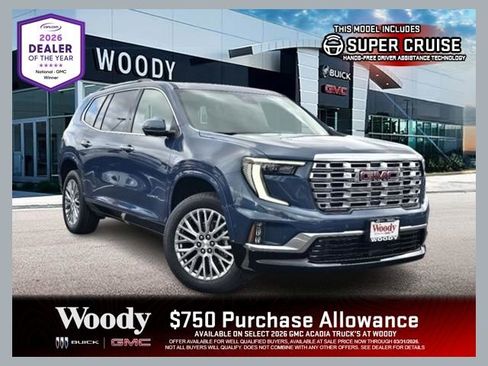 New 2026 GMC Acadia Denali w/ Super Cruise Package image 1