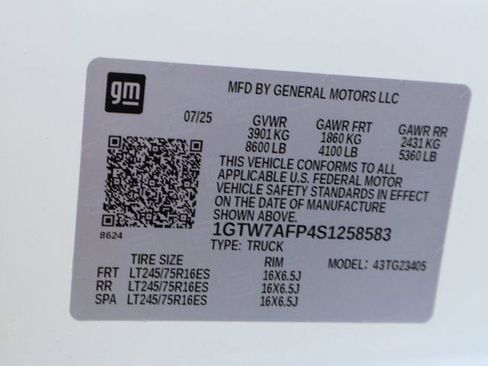 New 2025 GMC Savana 2500 w/ Driver Convenience Package RWD image 46