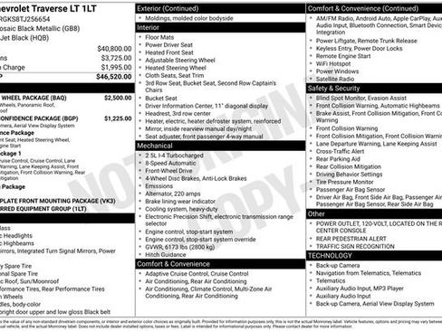 New 2026 Chevrolet Traverse LT w/ Sun and Wheel Package image 5