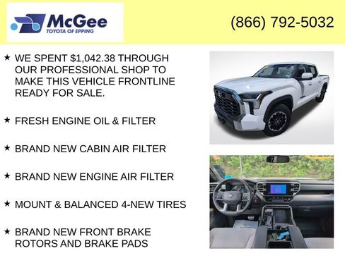 Used 2025 Toyota Tundra SR5 w/ TRD Off-Road Package AWD/4WD image 8