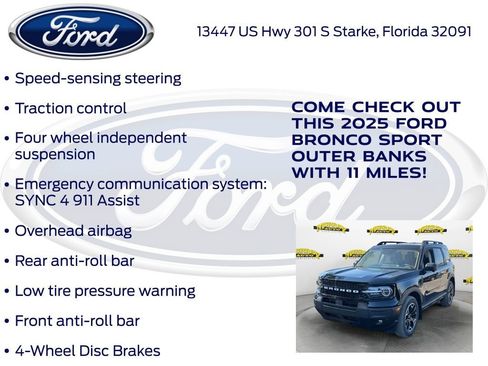 New 2025 Ford Bronco Sport Outer Banks w/ Outer Banks Tech Package+ image 25