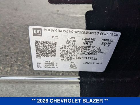 New 2026 Chevrolet Blazer LT w/ Midnight/Sport Edition image 38