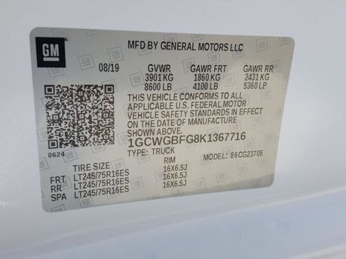 Used 2019 Chevrolet Express 2500 2500 Cargo Extended w/ Driver Convenience Package image 27