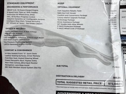 Used 2017 Jaguar F-PACE S image 21