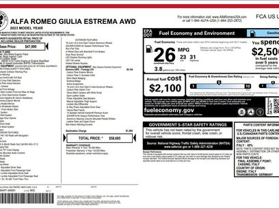 Used 2023 Alfa Romeo Giulia Estrema