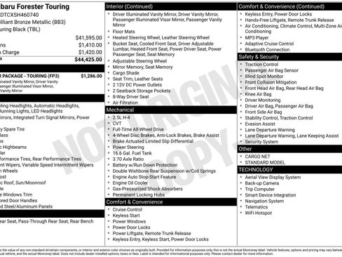 Used 2025 Subaru Forester Touring w/ Popular Package - Touring image 5