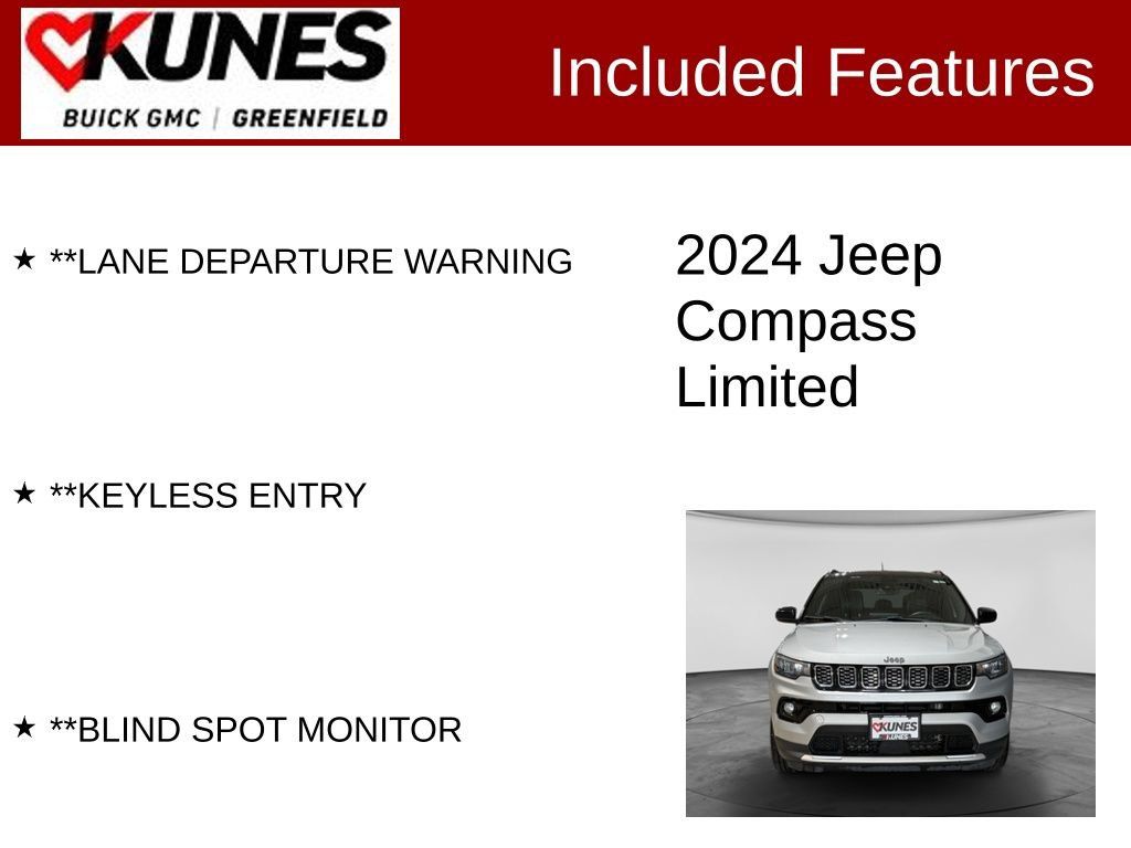 Used 2024 Jeep Compass Limited AWD/4WD image 3