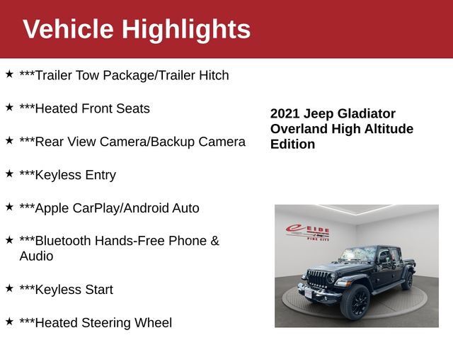 Used 2021 Jeep Gladiator Overland AWD/4WD image 4