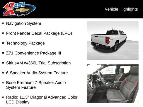 New 2026 Chevrolet Colorado Z71 w/ Technology Package image 3