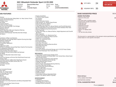 Used 2021 Mitsubishi Outlander Sport ES image 4