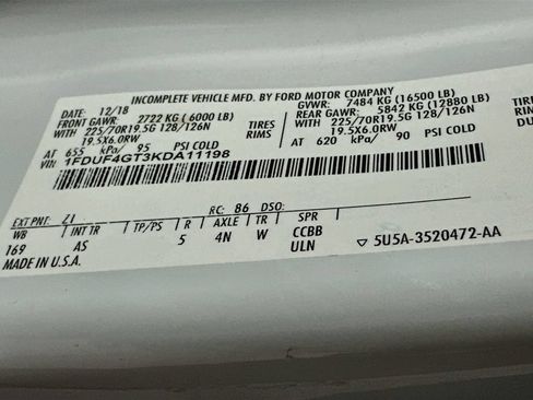 Used 2019 Ford F450 XL w/ XL Value Package RWD image 22