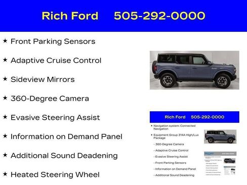 Certified 2024 Ford Bronco Outer Banks AWD/4WD image 42