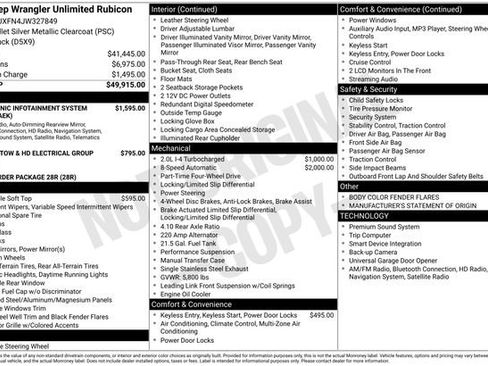 Used 2018 Jeep Wrangler Unlimited Rubicon image 16