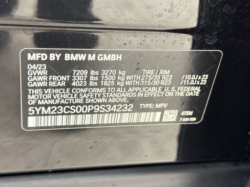 Used 2023 BMW XM AWD/4WD image 18