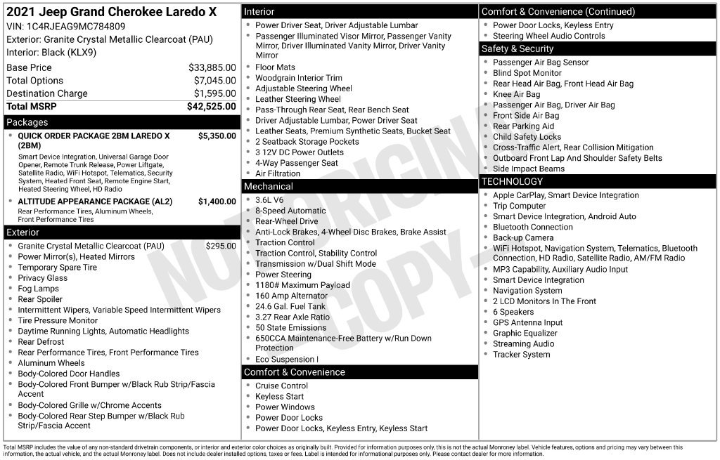 Used 2021 Jeep Grand Cherokee Laredo X RWD image 5