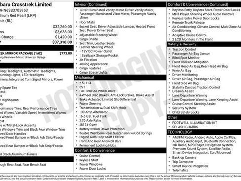 Used 2025 Subaru Crosstrek 2.5i Limited w/ Crosstrek Mirror Package image 22