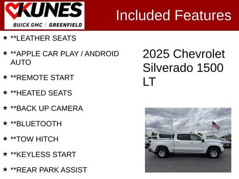 Used 2025 Chevrolet Silverado 1500 LT w/ Work Truck Package AWD/4WD image 2