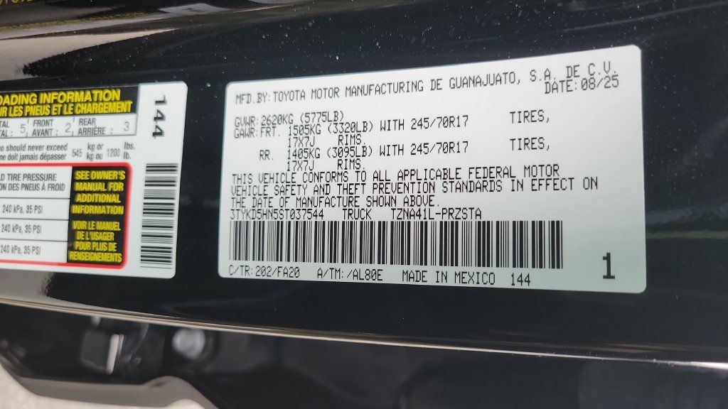Used 2025 Toyota Tacoma SR w/ SR Upgrade Package RWD image 25