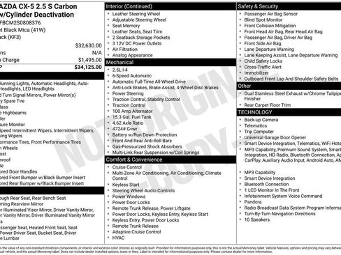 Used 2025 MAZDA CX-5 Carbon Edition AWD/4WD image 1