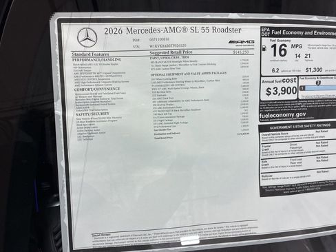 New 2026 Mercedes-Benz SL 55 AMG 4MATIC image 25