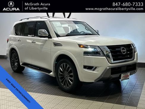 Used 2023 Nissan Armada Platinum w/ Captain's Chairs Package AWD/4WD image 1