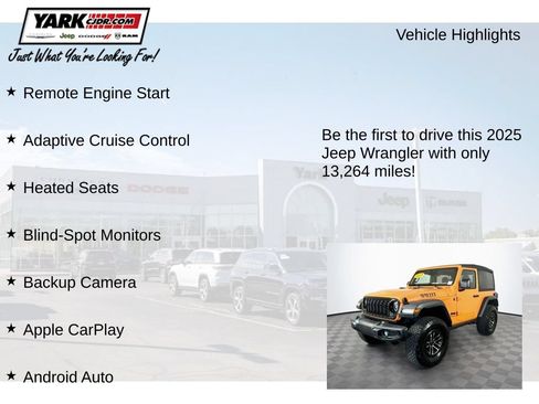Certified 2025 Jeep Wrangler Sport AWD/4WD image 13