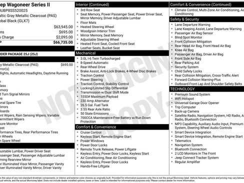 Used 2025 Jeep Wagoneer Series II RWD image 17