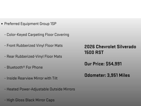 Used 2026 Chevrolet Silverado 1500 RST w/ Dark Appearance Package AWD/4WD image 12