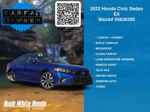 Used 2022 Honda Civic EX image 7