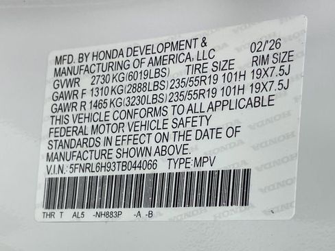 New 2026 Honda Odyssey Elite image 29