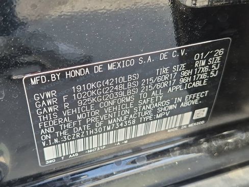 Used 2026 Honda HR-V LX image 30