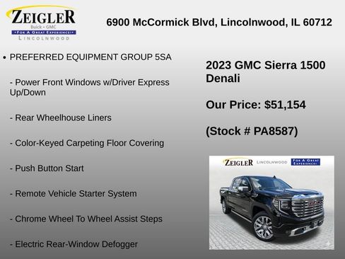 Used 2023 GMC Sierra 1500 Denali w/ Denali Reserve Package AWD/4WD image 12