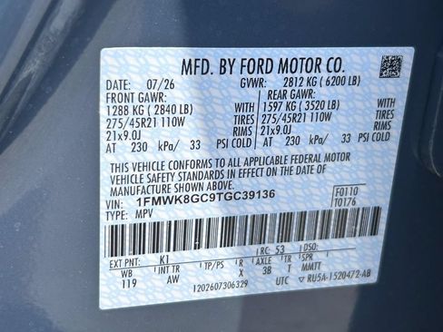 New 2026 Ford Explorer ST w/ Sun And Sound Package AWD/4WD image 22