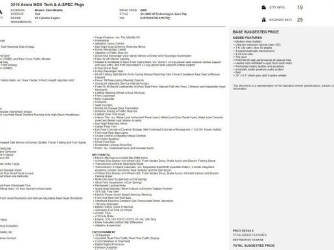 Used 2019 Acura MDX A-Spec image 72