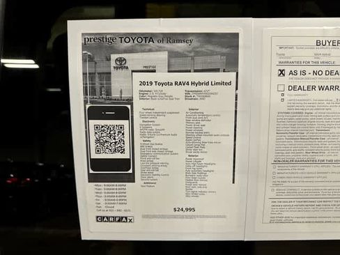 Used 2019 Toyota RAV4 Limited w/ Carpet Mat Package AWD/4WD image 13
