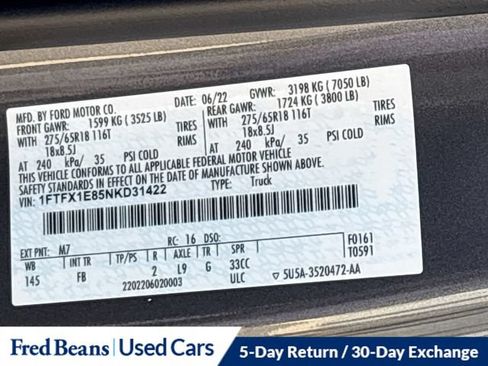 Used 2022 Ford F150 XLT w/ Equipment Group 302A High AWD/4WD image 40