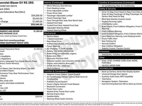 New 2025 Chevrolet Blazer EV RS image 4