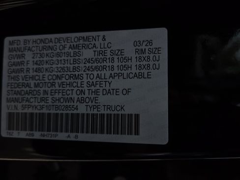 New 2026 Honda Ridgeline Sport image 25
