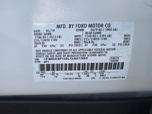 Used 2020 Ford Explorer Limited w/ Class III Trailer Tow Package image 27