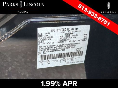 Certified 2023 Lincoln Nautilus Reserve w/ Monochromatic Package FWD image 35