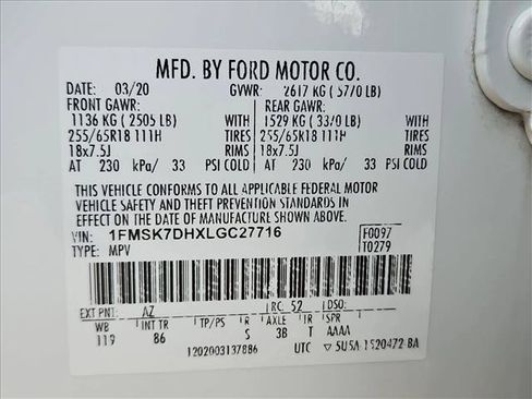 Used 2020 Ford Explorer XLT RWD image 25