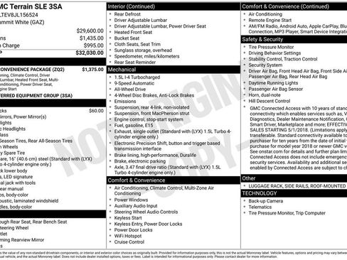 Used 2018 GMC Terrain SLE w/ Driver Convenience Package image 10