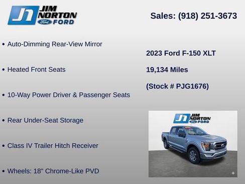 Used 2023 Ford F150 XLT w/ Equipment Group 302A High AWD/4WD image 19