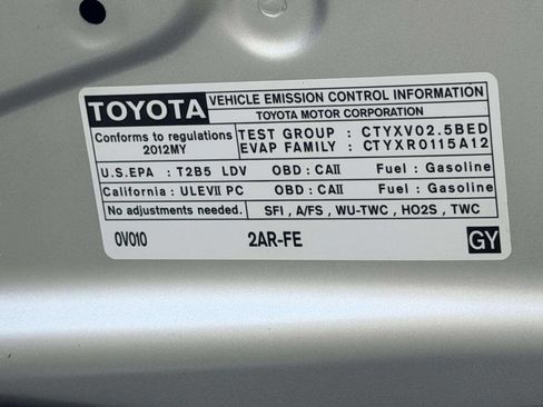 Used 2012 Toyota Camry XLE FWD image 13