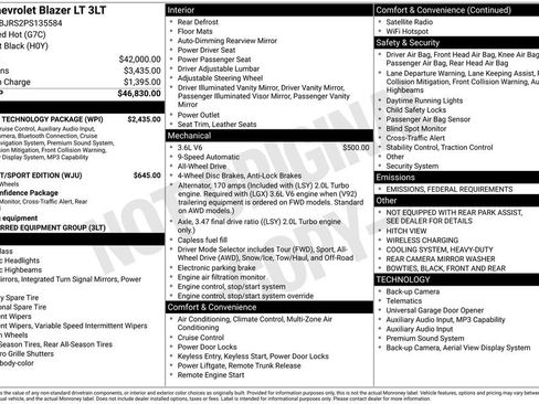 Used 2023 Chevrolet Blazer LT w/ Sound & Technology Package image 5