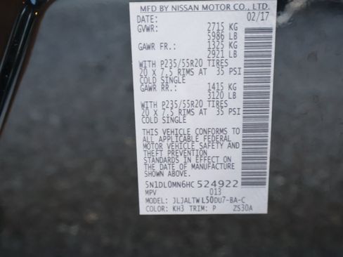 Certified 2017 INFINITI QX60 FWD w/ Premium Plus Package image 33